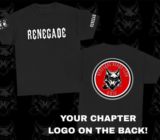 Renegade Beard Club Short Sleeve Spell Out Chapter T Shirt