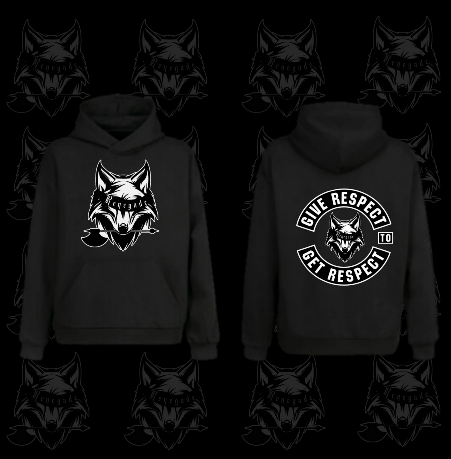 Renegade Beard Club Wolf Respect Hoodie