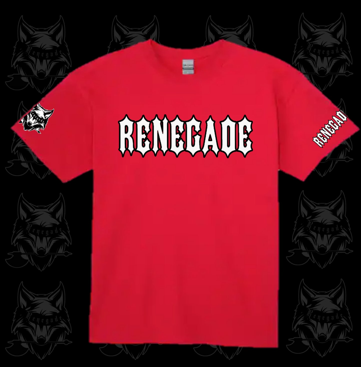Renegade Beard Club Short Sleeve Spell Out Red Friday T Shirt
