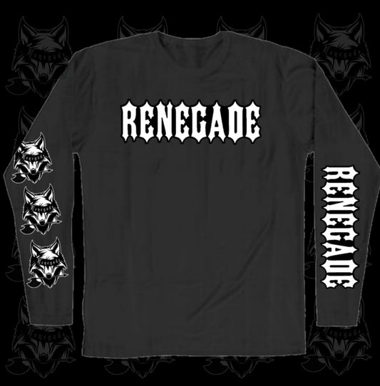 Renegade Beard Club Long Sleeve Spell Out Shirt