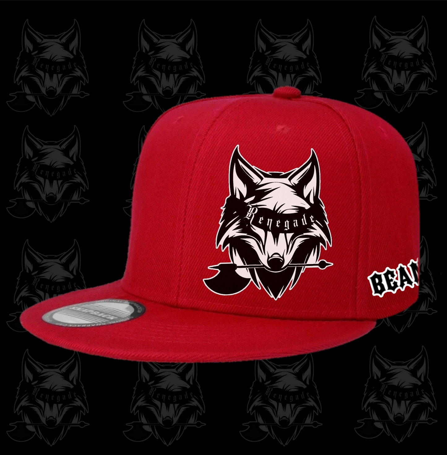 Renegade Beard Club Wolf Snapback Hat